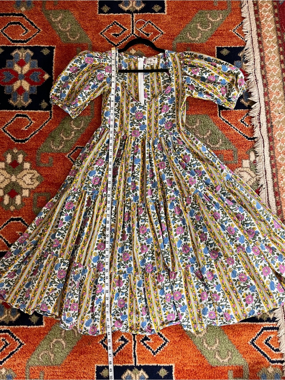 Mille Floral Tiered Midi Dress - Picture 4 of 7